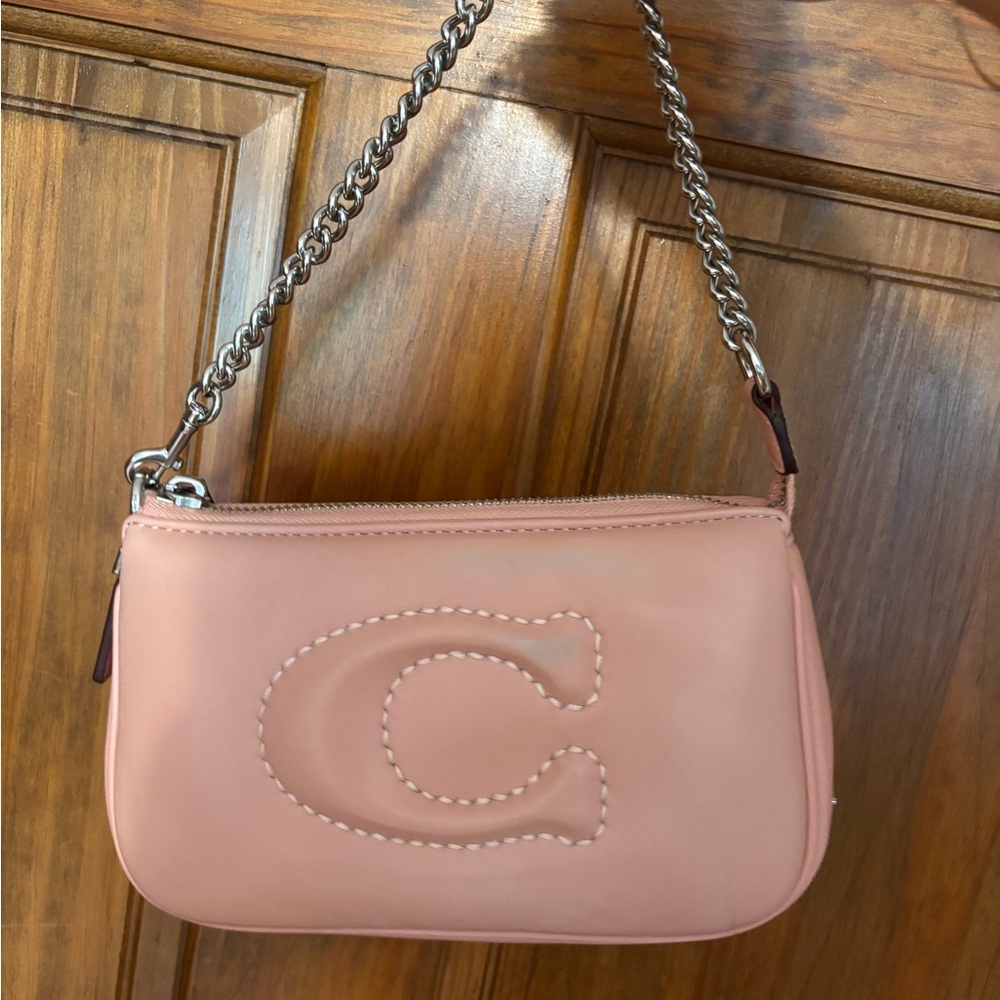 Coach Nolita 19 Blush Leather Chain Shoulder Bag